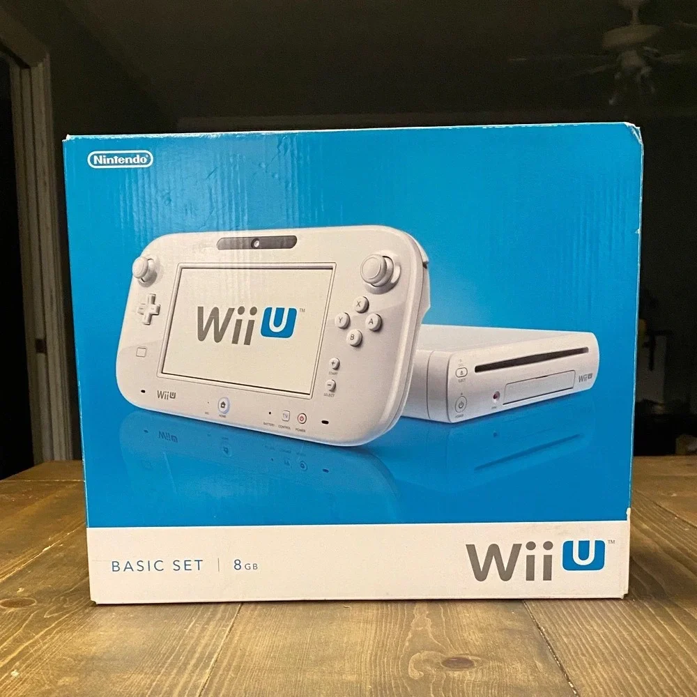Nintendo Wii U Basic Set 8GB White Console Bundle WUP-001 Mario Bros U Boxed